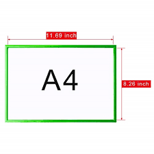 Kebica A4 PVC Display Frame, Sign Holder for Offices / Stores /Shops / Schools Card Display Stand (21 cm Wide)