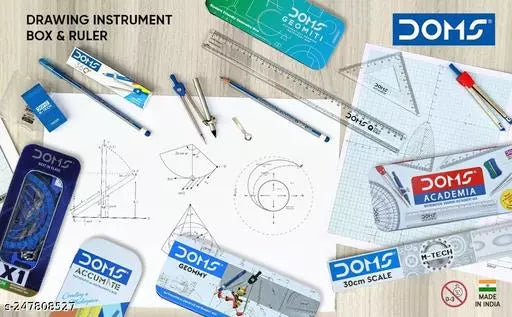 DOMS X1 CRYSTAL PROTRACTOR