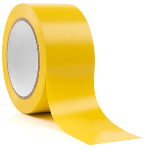DIGISMART Floor Marking Tape for Athletics and Social Distancing, Floor Marking Tape 3" Inch 20 Mtr Strong & Best in Quality