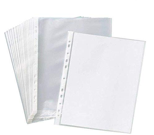 KIYA® Sheet Protector folders | Size: A4 | MICRONS | Transparent Premium Collection Quality