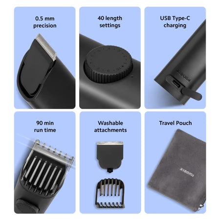 MI Xiaomi Grooming Kit,(Trimmer Kit) All-In-One Professional Styling trimmer, Body Groomer, Nose & Ear Hair