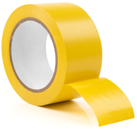 DIGISMART Floor Marking Tape for Athletics and Social Distancing, Floor Marking Tape 3" Inch 20 Mtr Strong & Best in Quality