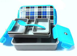 SKI Executive Meal Lunch Box with Multi purpose containers 3 Containers Lunch Box (800 ml)