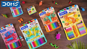 DOMS Non-Toxic Super Soft 14 Shades Modelling Clay Blister Pack | Easily Kneadable Clay | Soft, Non-Drying, Hygienic & Non-Sticky | Pack of 1