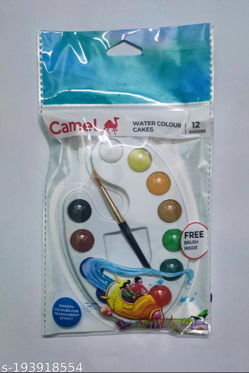 CAMEL WATER COLOUR CAKES 12 COLOUR SHADES