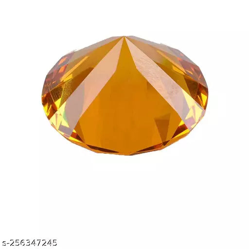 Digismart Red, white, Blue, Orange Crystal Glass Ball & Diamond Shaped Decoration Jewel Paperweight