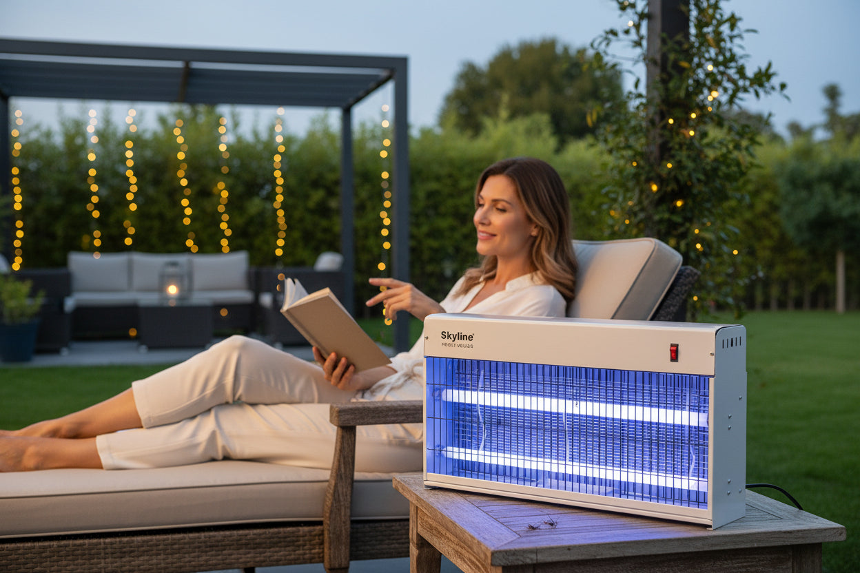 Skyline Insect Killer 40W with Dual 20W Tubes – 2ft Wide Coverage Bug Zapper VTL-8002