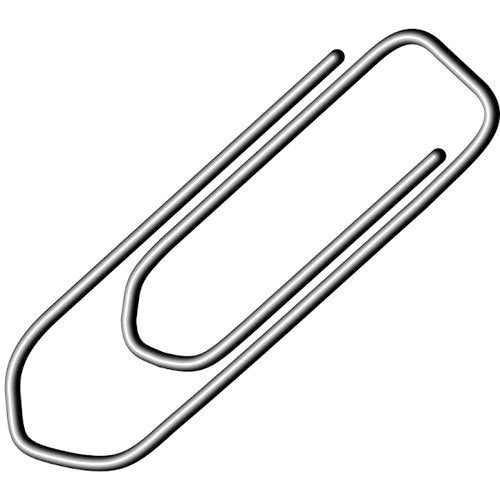 DIGISMART Metal Paper Clip, Gem Clip, Paper U Clip, Metal Steel Clip For Paper Arrangement in Office and School Project, 35 mm
