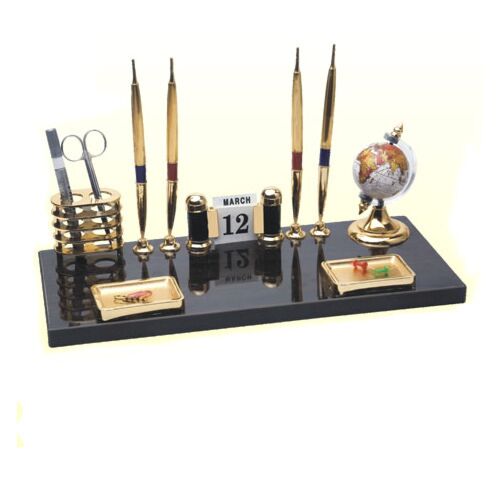Kebica pen stand 1200 n colored wooden base 7" x 13"