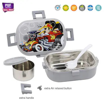 SKI Disney Delicacy Small Insulated Lunch Box with Stainless Steel Inner
