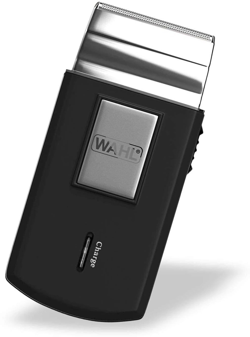 Wahl Travel Shaver USB, 0.4 mm cutting length, 45 minutes run time, Perfect travel companion with USB charging facility, Extra Cutting blade and foil to move along the contours, Black & Gold - 3025441IN