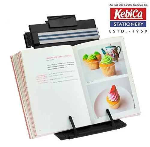 Kebica Metal Desktop Document Holder with 7 Adjustable Positions, Adjustable Clip, Holds A4 Documents, Books, iPad Tablet. - Image #5