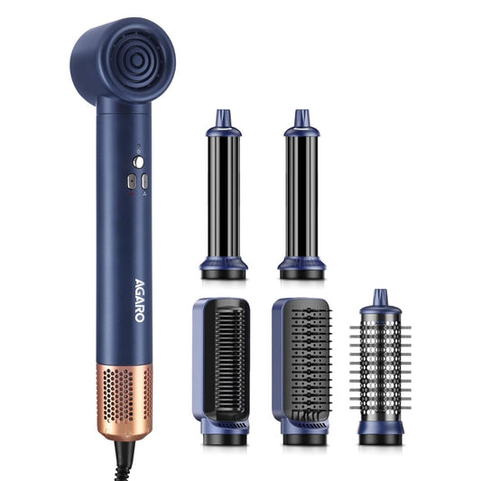AGARO Imperial Multifunctional 6-in-1 Hair Styler, Brushless 1200W Motor, High Speed Ionic Hair Dryer,
