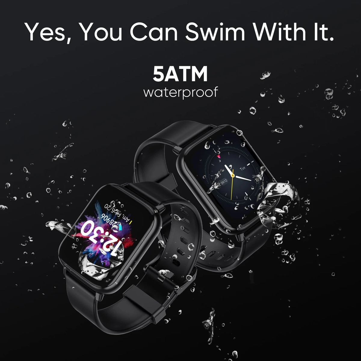 DIZO Watch 2 by realme TechLife – Smart Watch with 1.69" Full Touch Display, Heart Rate & SpO2 Monitoring, Activity Tracking, Multiple Sports Modes & Long Battery Life (SD)