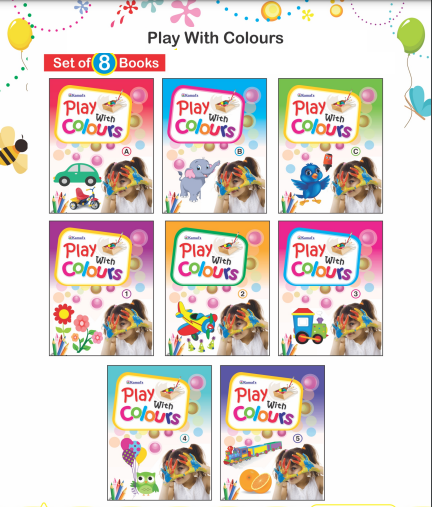 Kamal Play With Colours | Paperback, Kamal Book Depot | Smart Books For Smart Kids | SET OF 8 BOOKS