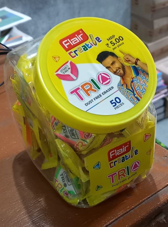 Flair TRIO Eraser Jar Pack of 50