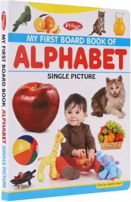 Kamal My First Board Book Of Alphabet Single Picture|Smart Books For Smart Kids