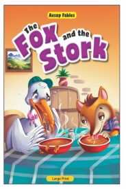 Fairy Tale Story Book of The Fox and The Stork | Book For Children | English, Hardcover, Kamal | English & Hindi in Both language | Set of 1 Piece |