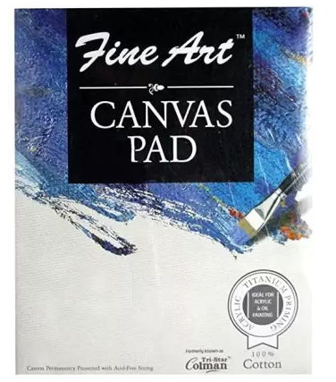 Pidilite 12x16 Cotton Acid Free Canvas Pad (Set of 1)  (White)