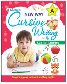 Kamal English Cursive Writing Books For Kids | Paperback, Kamal Book Depot | Set of 8