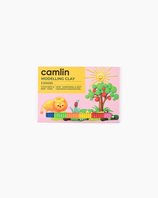 Camlin  Modelling  Clay  Assorted  pack  of  6  shade  in  100  g