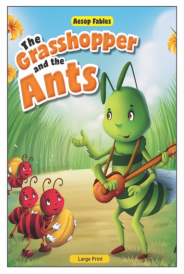 Fairy Tale Story Book of The Grasshopper and Ants | Book For Children | English, Hardcover, Kamal | English & Hindi in Both language | Set of 1 Piece |