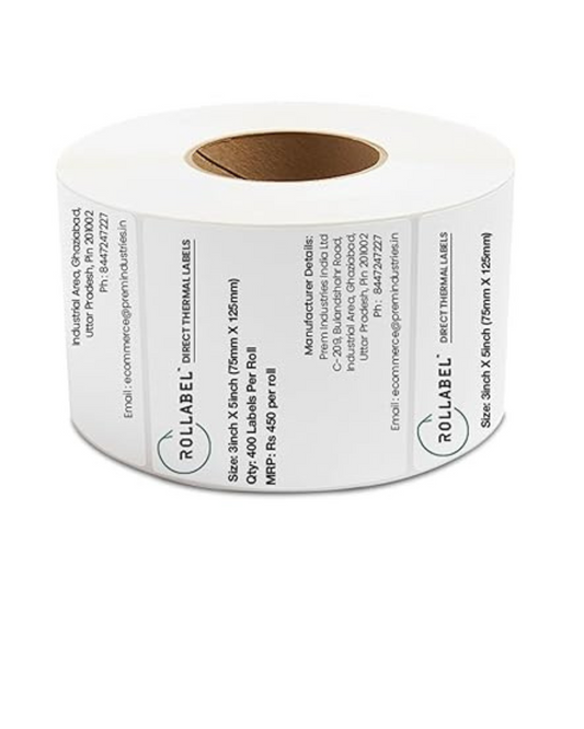 Kiya 75x125  chromo 400 label is a popular size for shipping and product labeling in e-commerce. These labels are commonly used for shipping labels