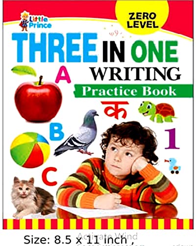 Kamal Three in one Writing Practice Book Set of 1 Practice Books For Children (Paperback, Kamal Book Depot)