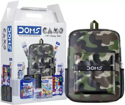 DOMS CAMO KIT(THE BEST FOR GIFTING YOUR CHILD, BAG CAN BE USED IN EVERYDAY LIFE)