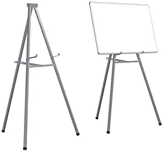 DIGISMART® 5 FT Heavy Duty Folding Easel Stand for White Board | Black Board| Notice Board| Sun Board | Presentation| Office | Display| Advertisement (Can Hold Upto 3X4 Feet Whiteboards) [Black]
