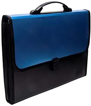 KIYA Presents Expanding Bag No-800 Plastic File Folder F/C Expanding Bag with Handle Multi Colours