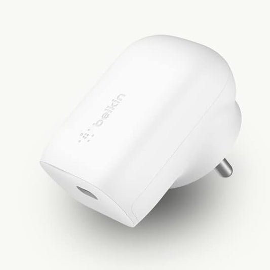 Belkin 30W USB-C Wall Charger with PPS | PD 3.0, Fast Charging - iPhone 17, Air, Pro, Pro Max, Samsung Galaxy S25, iPad, AirPods, Google Pixel 10 and More | 2 Years Warranty, White