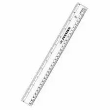 Ajanta Cambridge Plastic Scale/Ruler 30cm - Scoffco