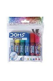 DOMS GLITTER COLOR TUBES 5.5ML 6 SHADES - Image #3