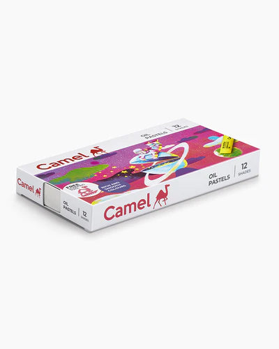 Camel Student Oil Pastels - Assorted Pack Of 12 Shades