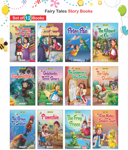 Kamal Fairy Tales Story Books for Kids | Paperback, Kamal Book Depot | Set of 12