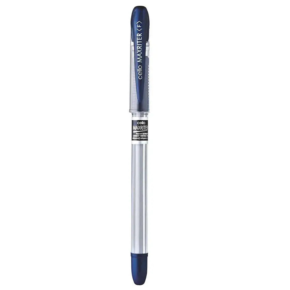 Cello 0.6 mm Maxriter Blue Ballpoint Pen (Pack of 5) - Image #4