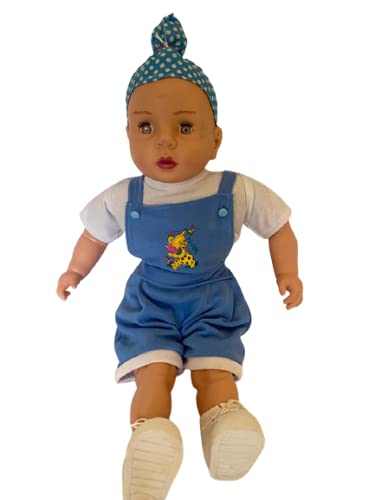 SCOFFCO Kid's PVS and Plastic Doll Toys - Happy Singh Sr Figure, Blue