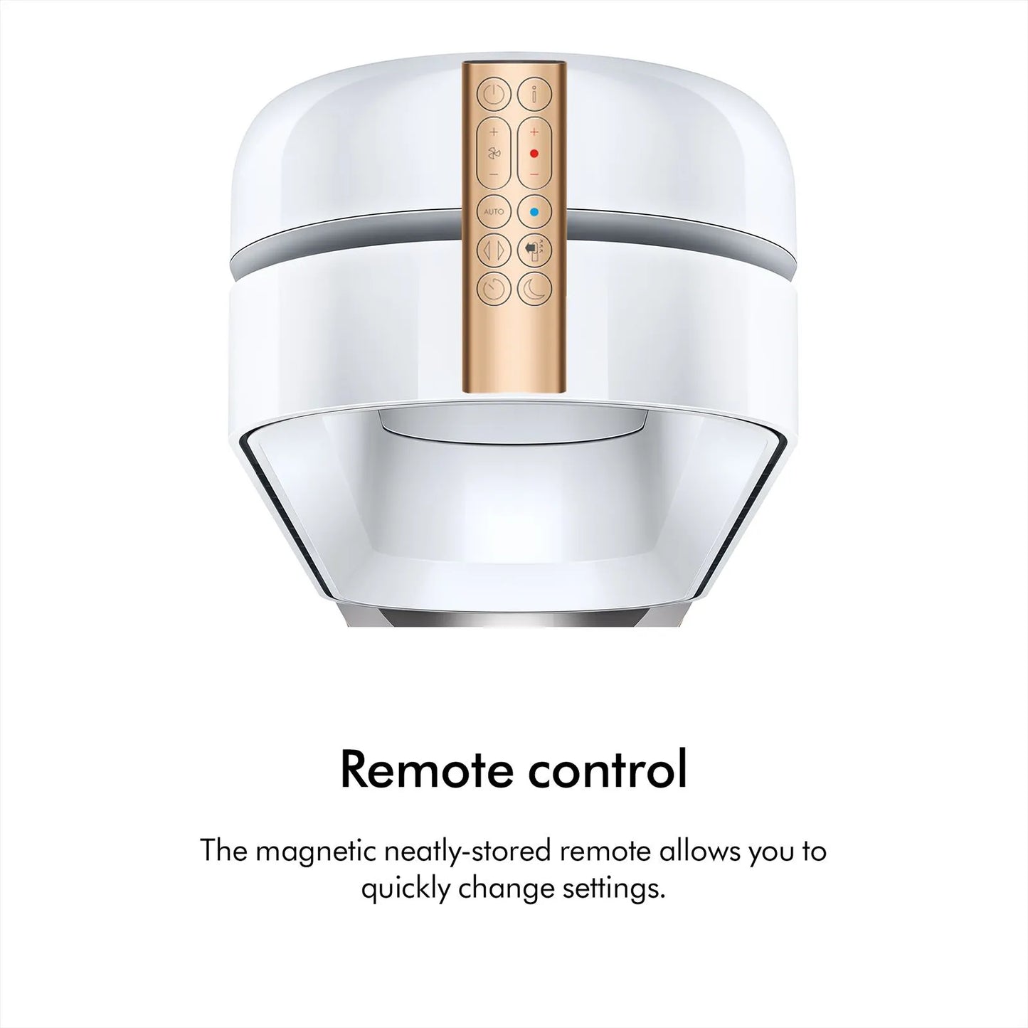 Dyson Hot and Cool HP12 Air Purifier with Remote Control (Allergy Friendly, White & Gold)