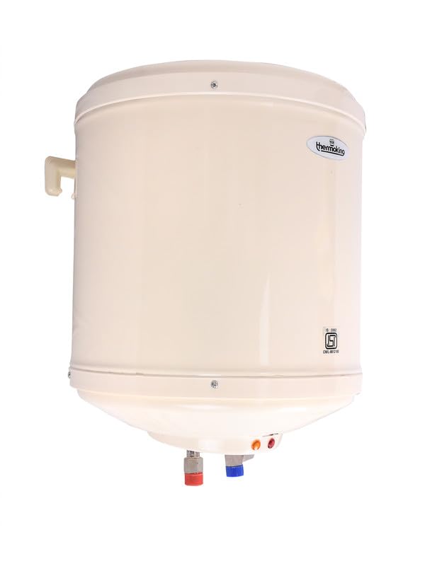 Thermoking 25 Litre Instant Water Heater (Geyser) with METAL outer Body |Compact Size|Suitable-High-rise Buildings|6 Bar High Pressure 5 Star rating |Made for Kitchen and Bathroom Applications (Ivory)