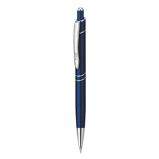 FLAIR Milano Designer Ball Pen Box Pack | Metal Body With Stylish Design | Retractable Mechanism For Smudge Free Writing | Durable, Refillable Pen | Blue Ink, Pack of 1