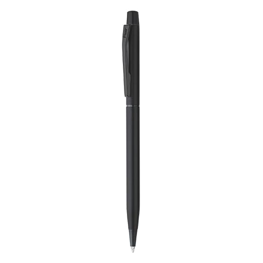 FLAIR Platinum Series Noir Designer Metal Ball Pen Box Pack | Matt Black Finish With Slim Design | Twist Mechanism For Smudge Free Writing | Durable, Refillable Pen | Blue Ink, Pack of 1