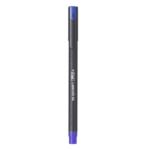 FLAIR Carbonix Ball Pen Blister Pack | 0.7 mm Tip Size | Low-Viscosity Ink With Double Writing Length | Smudge Free Writing, Attractive Body Graphics | Blue Ink, Set of 3