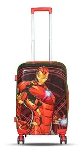 SCOFFCO Kids Luggage Bag Set of 2 (Big & Small) 654 (WPT) – Hard Shell Travel Suitcase Combo with Wheels (Superhero Theme Variants)