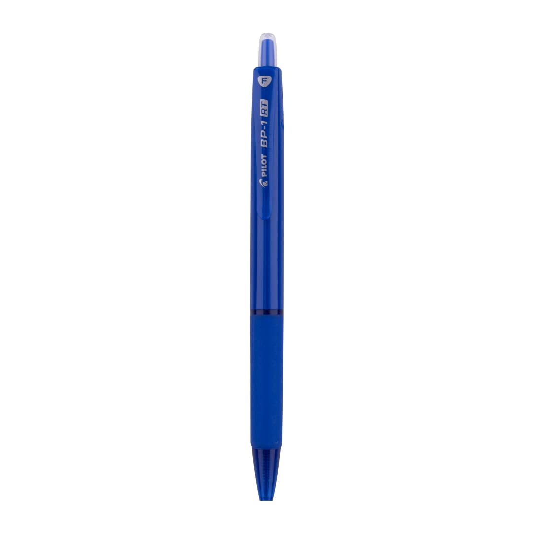 Pilot BP-1 RT 0.7mm Fine Tip Ball Pen with Soft Rubber Grip | Blue Ink