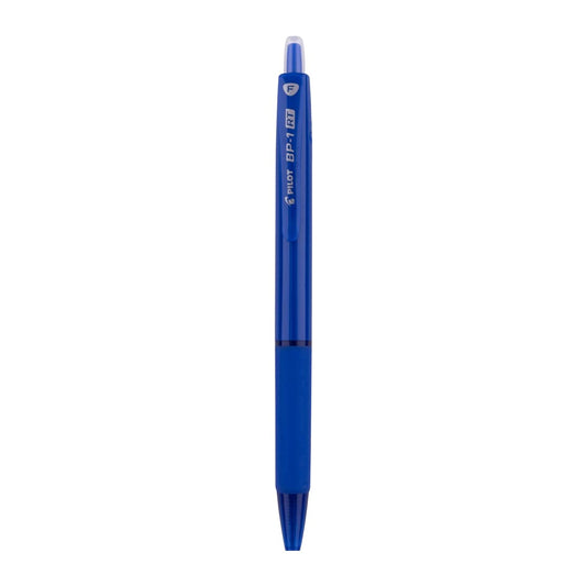 Pilot BP-1 RT 0.7mm Fine Tip Ball Pen with Soft Rubber Grip | Blue Ink