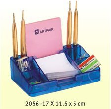 Kebica 2056 (6 Compartment & 4 Pen Holder) Pen & Memo Pad Holder