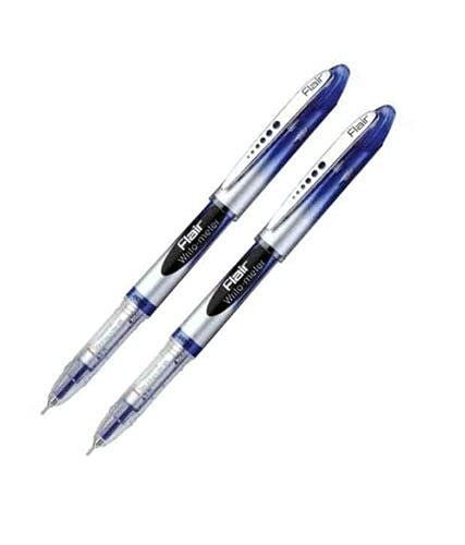 FLAIR Writometer 0.6mm Ball Pen Box Pack | Our Longest Writing Pens | Writes Upto 10,000 Meters | Smooth Ink Flow System Ensures Smooth & Comfortable Writing Experience | Blue Ink, Pack of 1 pen