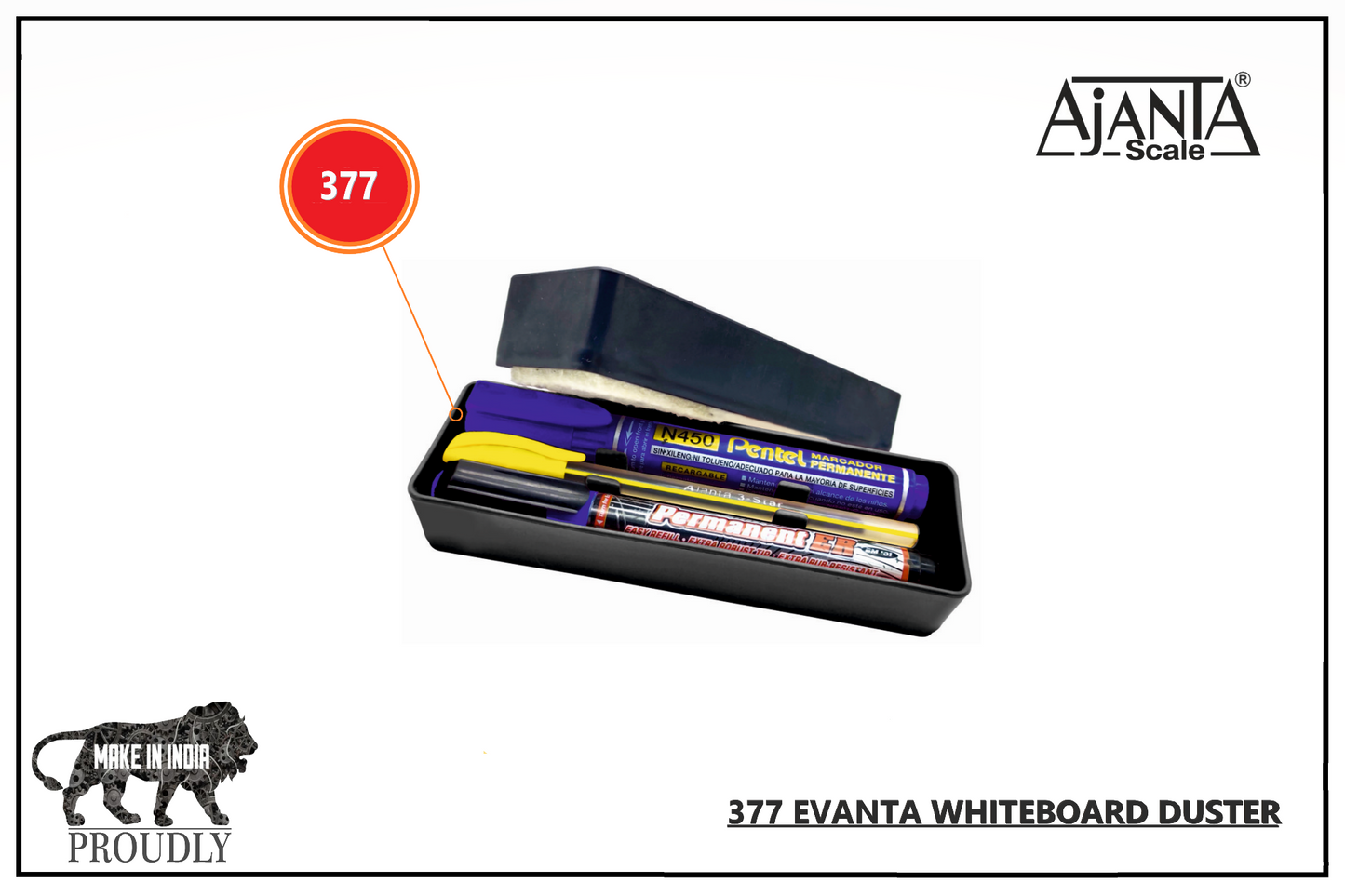 Ajanta Evanta White Board Duster No. 377