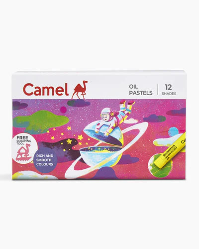 Camel Student Oil Pastels - Assorted Pack Of 12 Shades